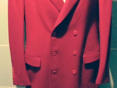 Overcoat Red woolen 180s